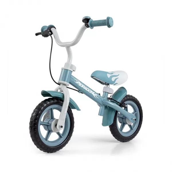 Milly Mally Dětské odrážedlo kolo Dragon s brzdou Denim