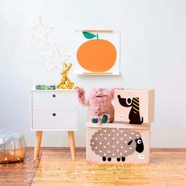3 SPROUTS Truhla na hračky Sheep Beige