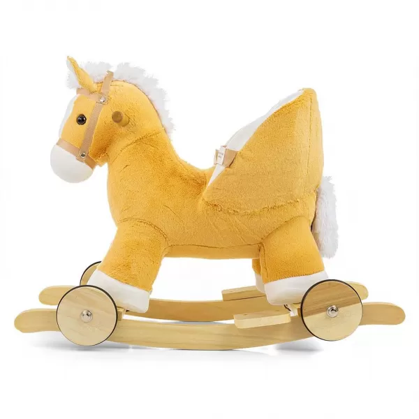 Milly Mally Houpací koník s melodií a kolečky Polly světle hnědý