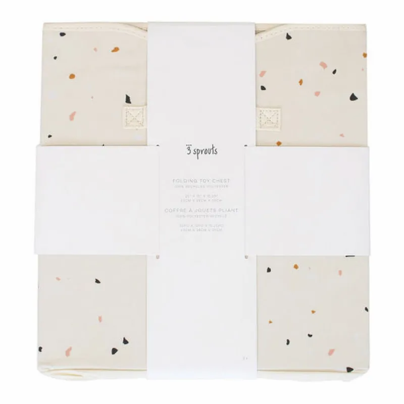 3 SPROUTS Truhla na hračky Recycled Terrazzo/Cream