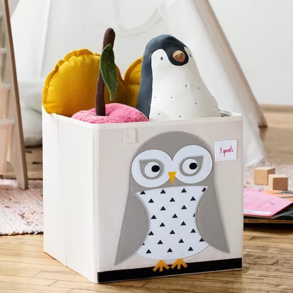 3 SPROUTS Úložný box Owl White