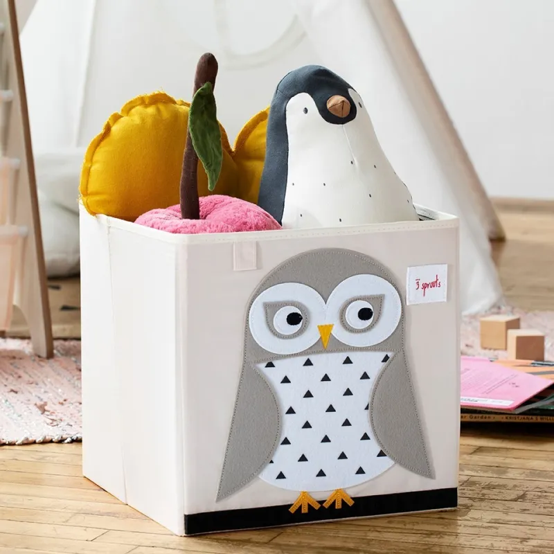3 SPROUTS Úložný box Owl White