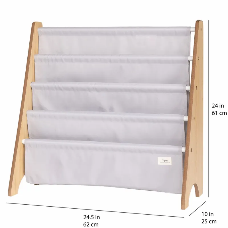 3 SPROUTS Stojan na knížky Recycled Solid/Light Gray