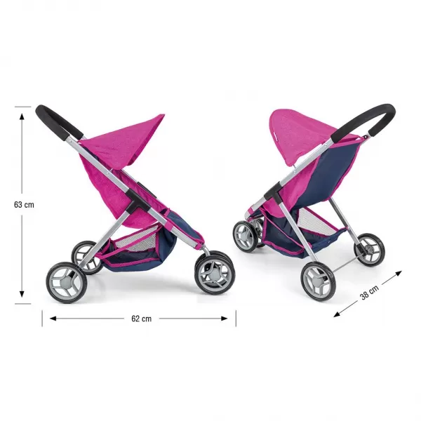 Milly Mally Dětský golfový kočárek pro panenky Susie Prestige Navy