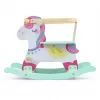 Milly Mally Dřevěný houpací koník s opěradlem Lucky 12 Unicorn