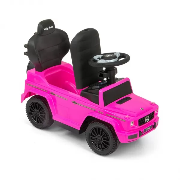Milly Mally Odrážedlo s vodící tyčí MERCEDES G350d růžové