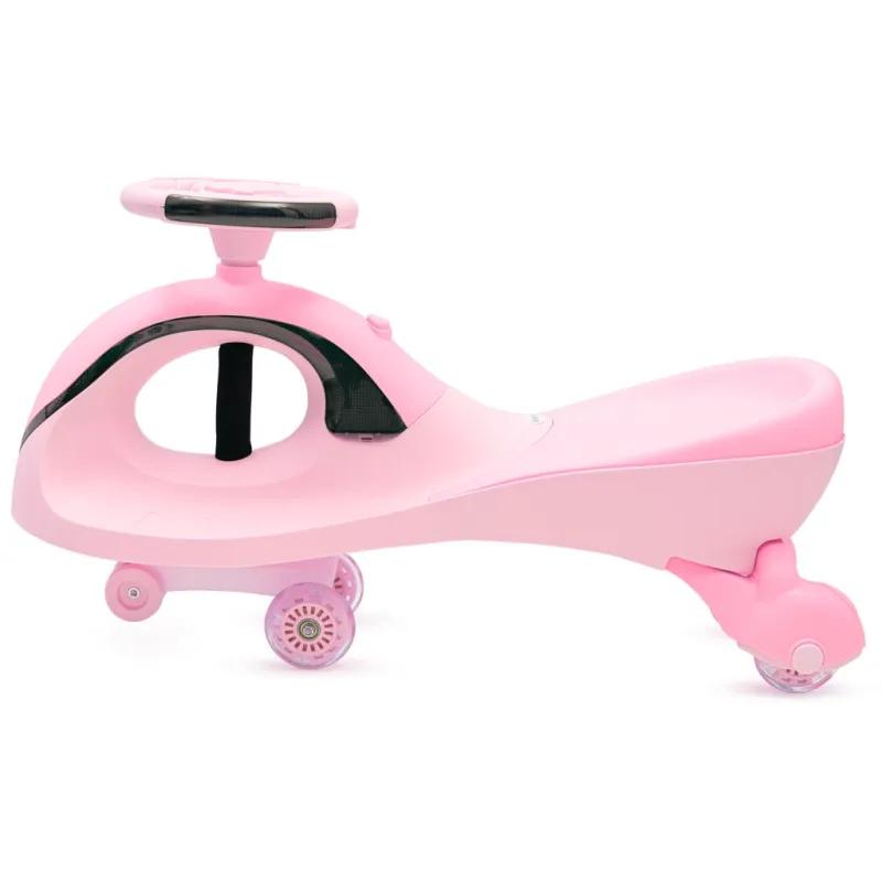 Baby Mix Gravitační odrážedlo pro děti s LED G-Force baby pink