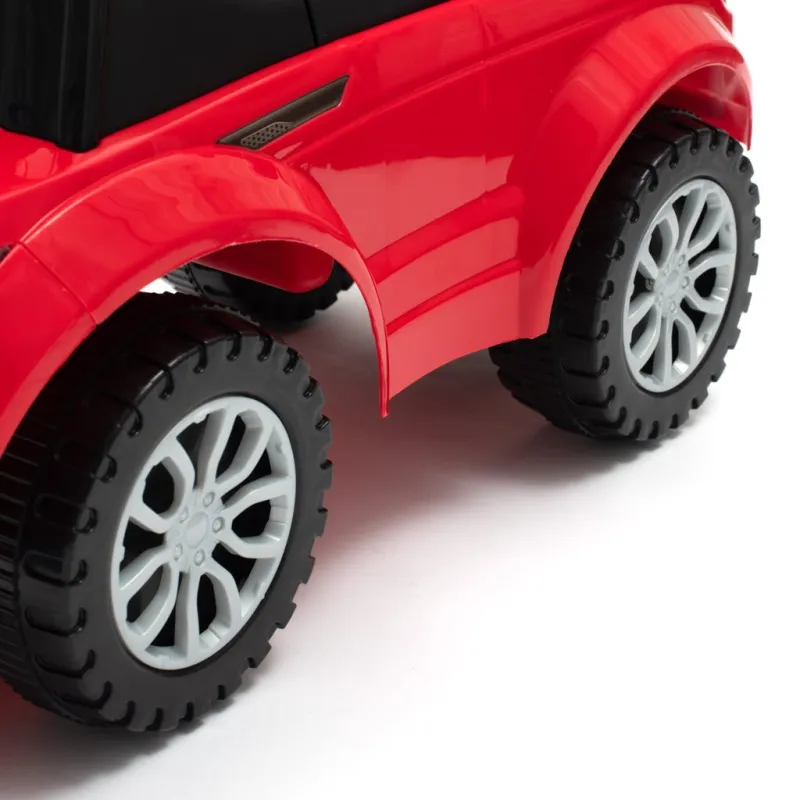 Baby Mix Dětské hrající odrážedlo s vodící tyčí SUV 3v1 modré