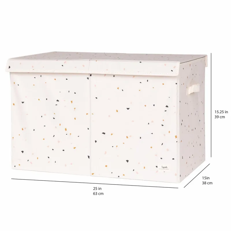 3 SPROUTS Truhla na hračky Recycled Terrazzo/Cream