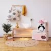 3 SPROUTS Truhla na hračky Hippo Pink