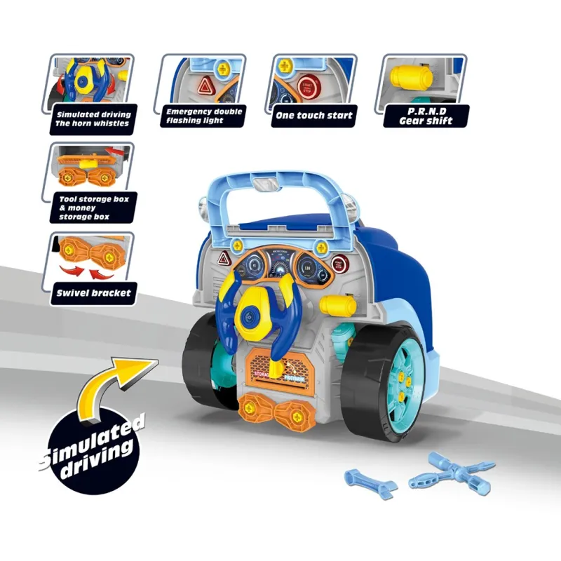 Milly Mally Realistický model přední části auta s otevírací kapotou N-GINE blue