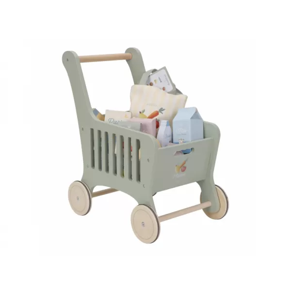 Little Dutch Nákupní vozík s doplňky dřevěný