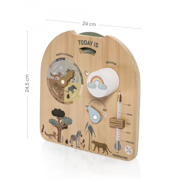 Zopa Dřevěná Montessori deska Počasí