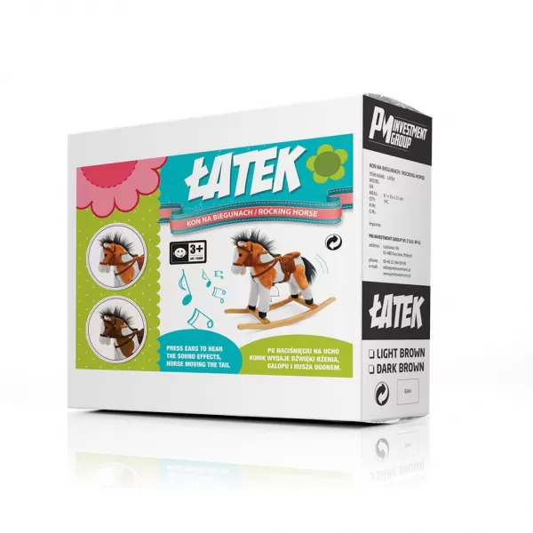 Milly Mally Houpací koník s melodií Jurášek tmavě hnědý