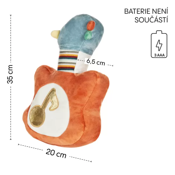 Zopa Plyšová hudební hračka 3v1, My first guitar