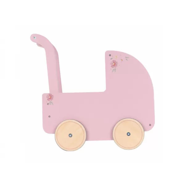 Little Dutch Kočárek pro panenky dřevěný s peřinkou