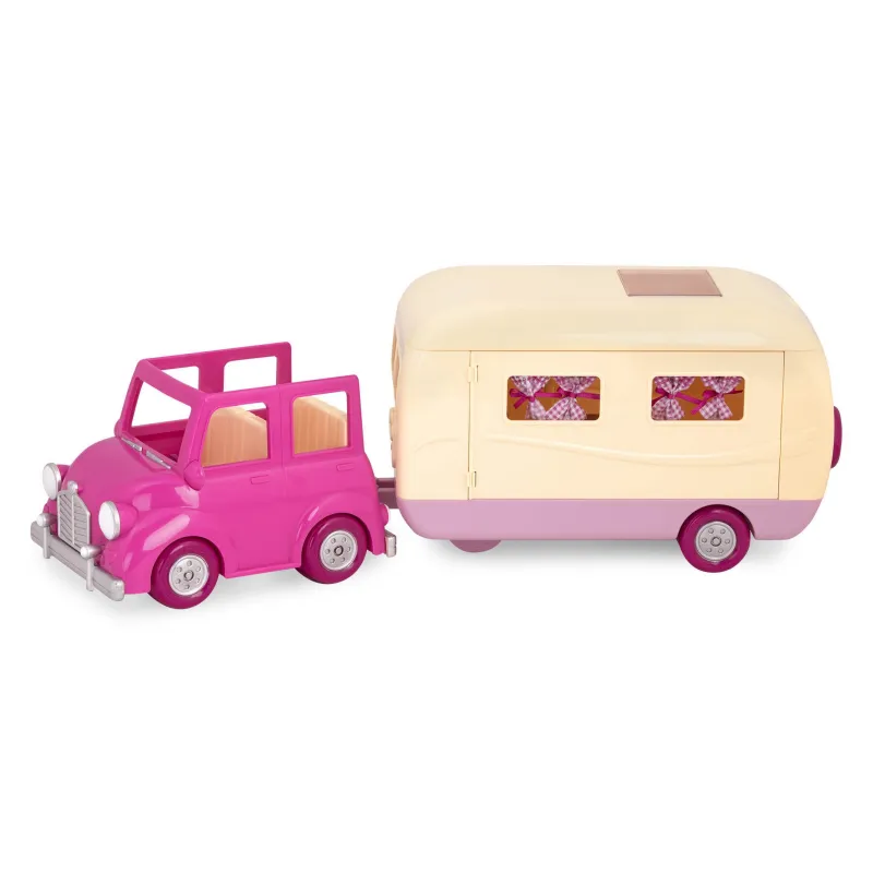 Li‘l Woodzeez Sada na kempování Pink Happy Camper