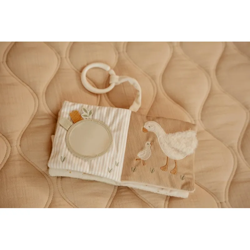 Little Dutch Závěsná textilní knížka s aktivitami Newborn Naturals