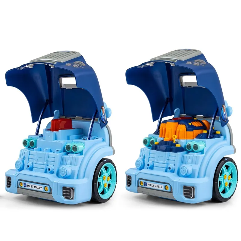 Milly Mally Realistický model přední části auta s otevírací kapotou N-GINE blue