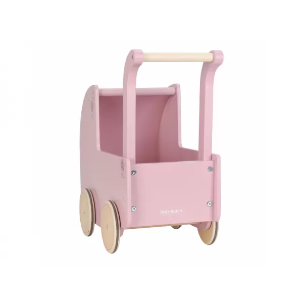 Little Dutch Kočárek pro panenky dřevěný s peřinkou
