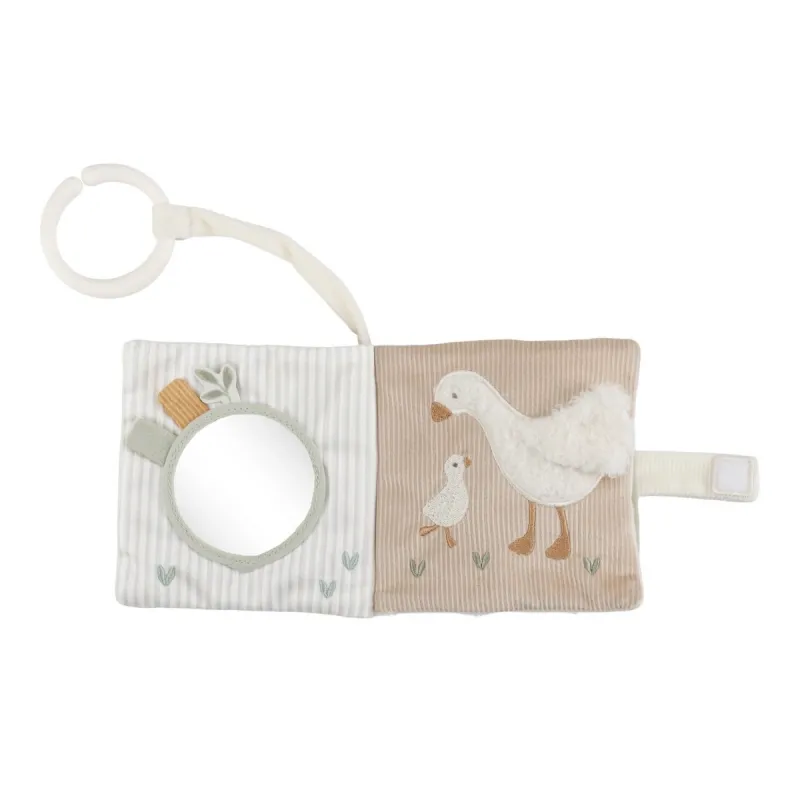 Little Dutch Závěsná textilní knížka s aktivitami Newborn Naturals