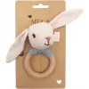 MEALINI Chrastítko s dřeveným kroužkem Zajíc Hugo