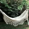 Baby Mix Velká závěsná houpací síť pro dva Hamaka XXL BOHO ecru
