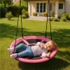Baby Mix Houpací kruh čapí hnízdo 100 cm růžový