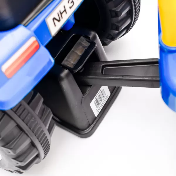 Baby Mix Dětské odrážedlo traktor s vlečkou a nářadím New Holland modrý