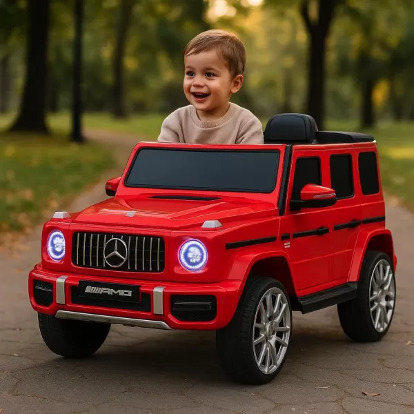 Baby Mix Elektrické autíčko Mercedes-Benz G63 AMG červené