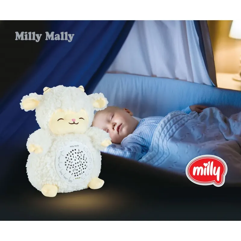 Milly Mally Plyšový usínáček ovečka s projektorem