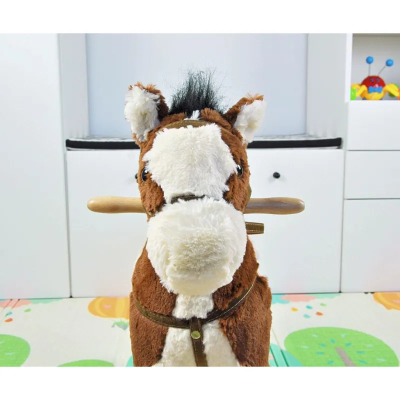 Milly Mally Houpací koník s melodií Jurášek tmavě hnědý