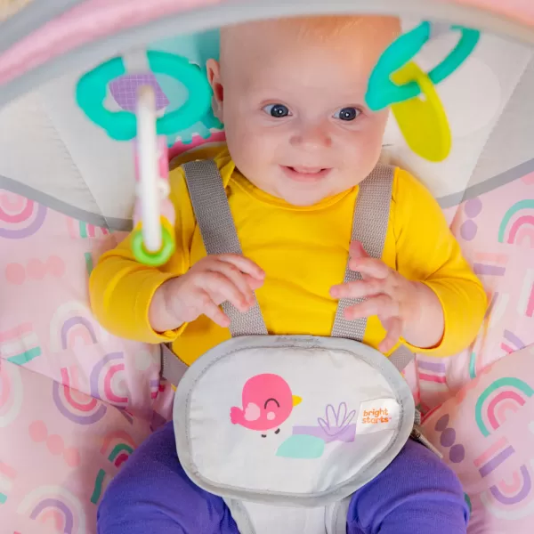BRIGHT STARTS Houpačka s melodií Pink Paradise™ 0m+ do 9kg