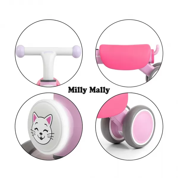 Milly Mally Dětské odrážedlo York pink