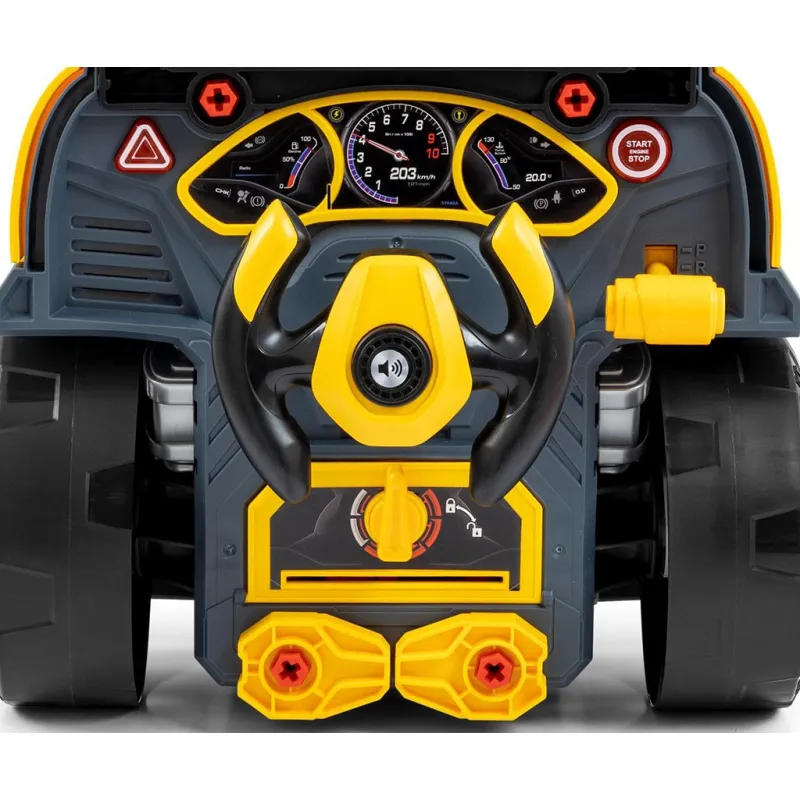 Milly Mally Realistický model přední části auta s otevírací kapotou N-GINE yellow