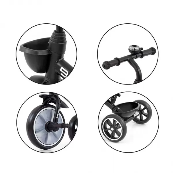 Milly Mally Dětská tříkolka odrážedlo Bobby Black