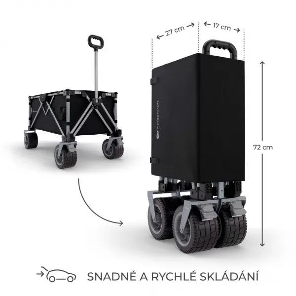 KINDERKRAFT Vozík přepravní skladací Wagon Rollster