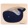 KINDSGUT Dřevěné puzzle velryba