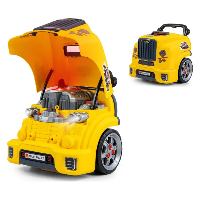 Milly Mally Realistický model přední části auta s otevírací kapotou N-GINE yellow