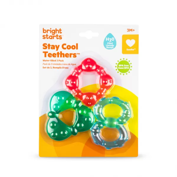 BRIGHT STARTS Kousátko plněné vodou tvary Stay Cool Teethers™ 3ks, 3m+