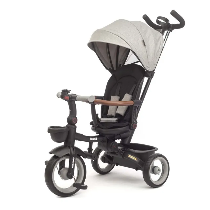 Milly Mally Luxusní dětská tříkolka s osvětlením Twinkle grey