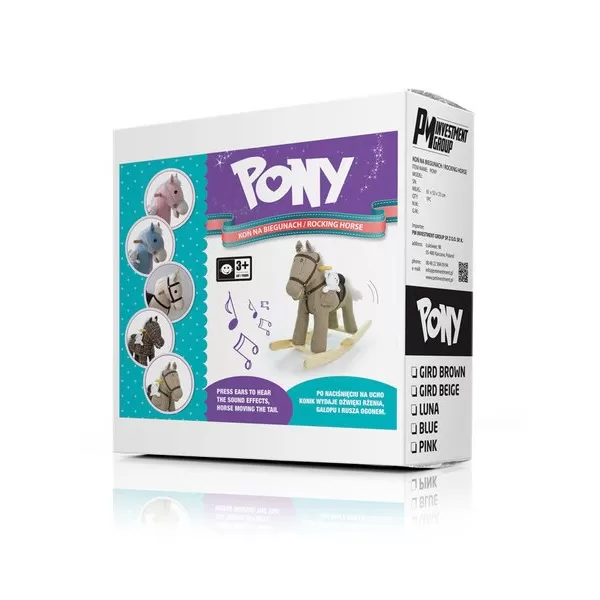 Milly Mally Houpací koník s melodií Pony Gray Dot