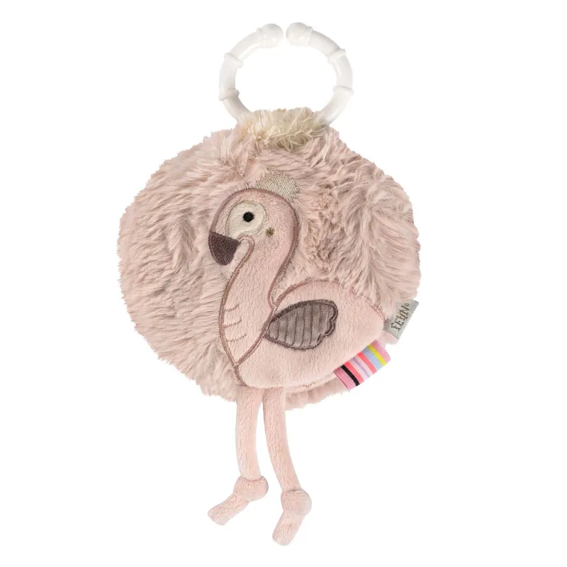 Baby Fehn Plyšová knížka plameňák, Pink