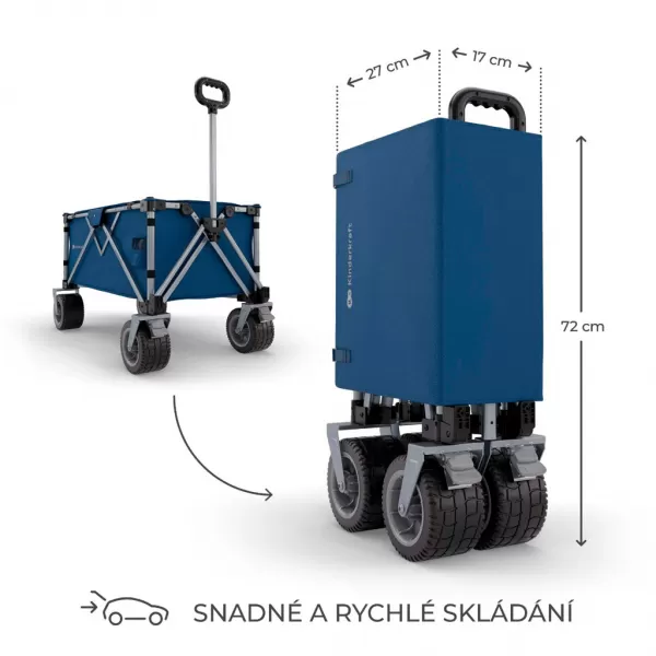 KINDERKRAFT Vozík přepravní skladací Wagon Rollster