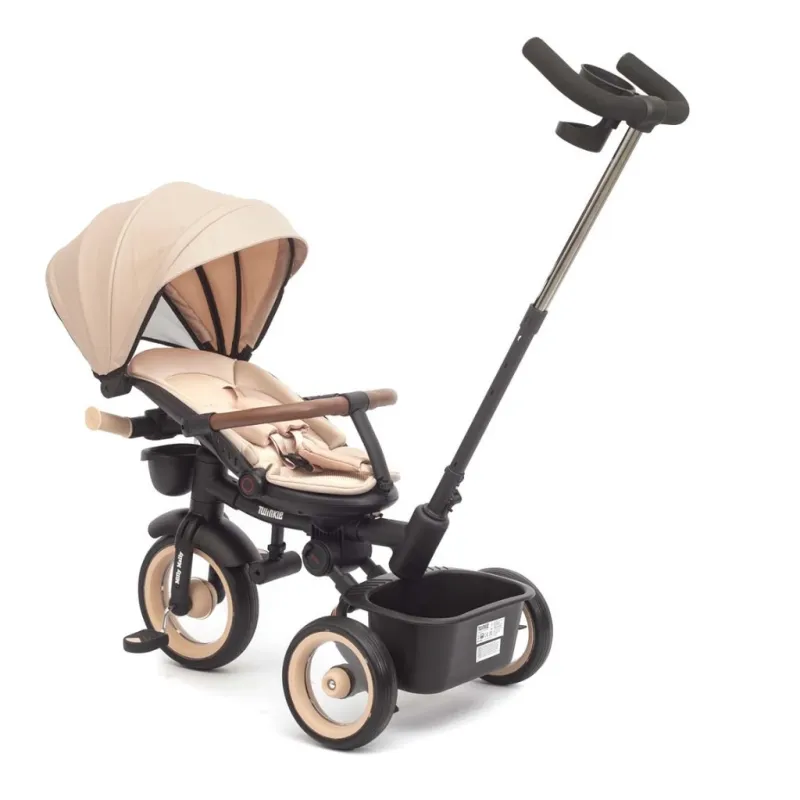 Milly Mally Luxusní dětská tříkolka s osvětlením Twinkle beige
