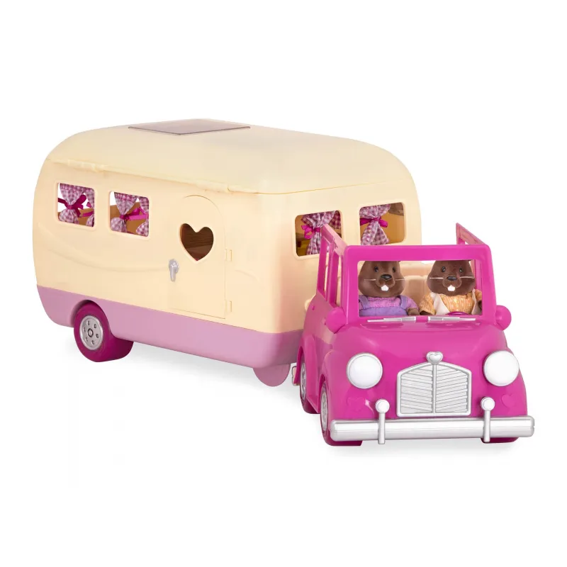 Li‘l Woodzeez Sada na kempování Pink Happy Camper