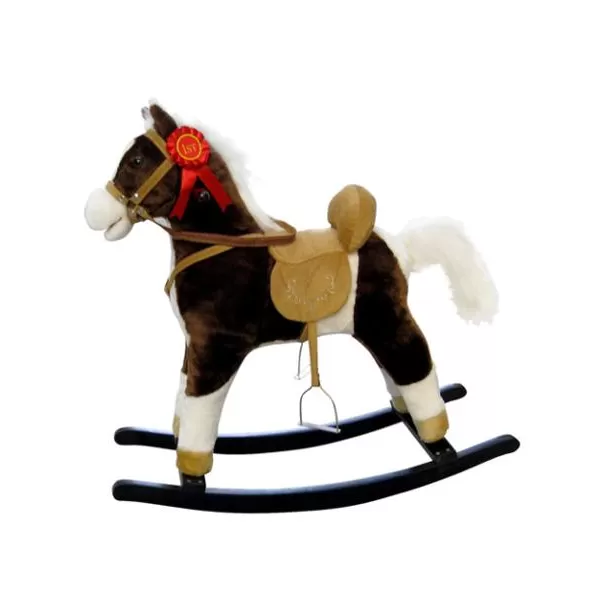 Milly Mally Houpací koník s melodií Mustang tmavě hnědý