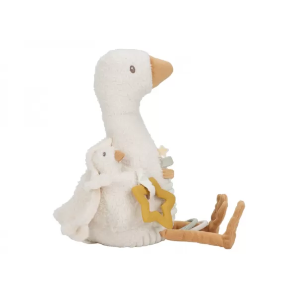 Little Dutch Husa plyšová s aktivitami Newborn Naturals