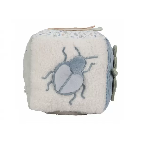 Little Dutch Kostka textilní s aktivitami králíček Miffy Lucky Leaves