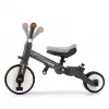 Milly Mally Dětská tříkolka 5v1 Optimus Max s vodící tyčí dark grey